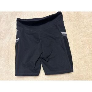 Motion365 Made by Fabletics Black Athletic Bike Shorts Pockets Women's Small